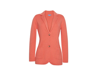 The Milly Knit Blazer| Coral