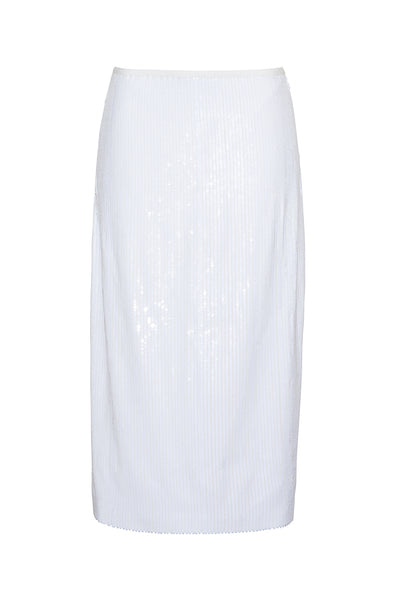 The Ruby Sequin Skirt | White