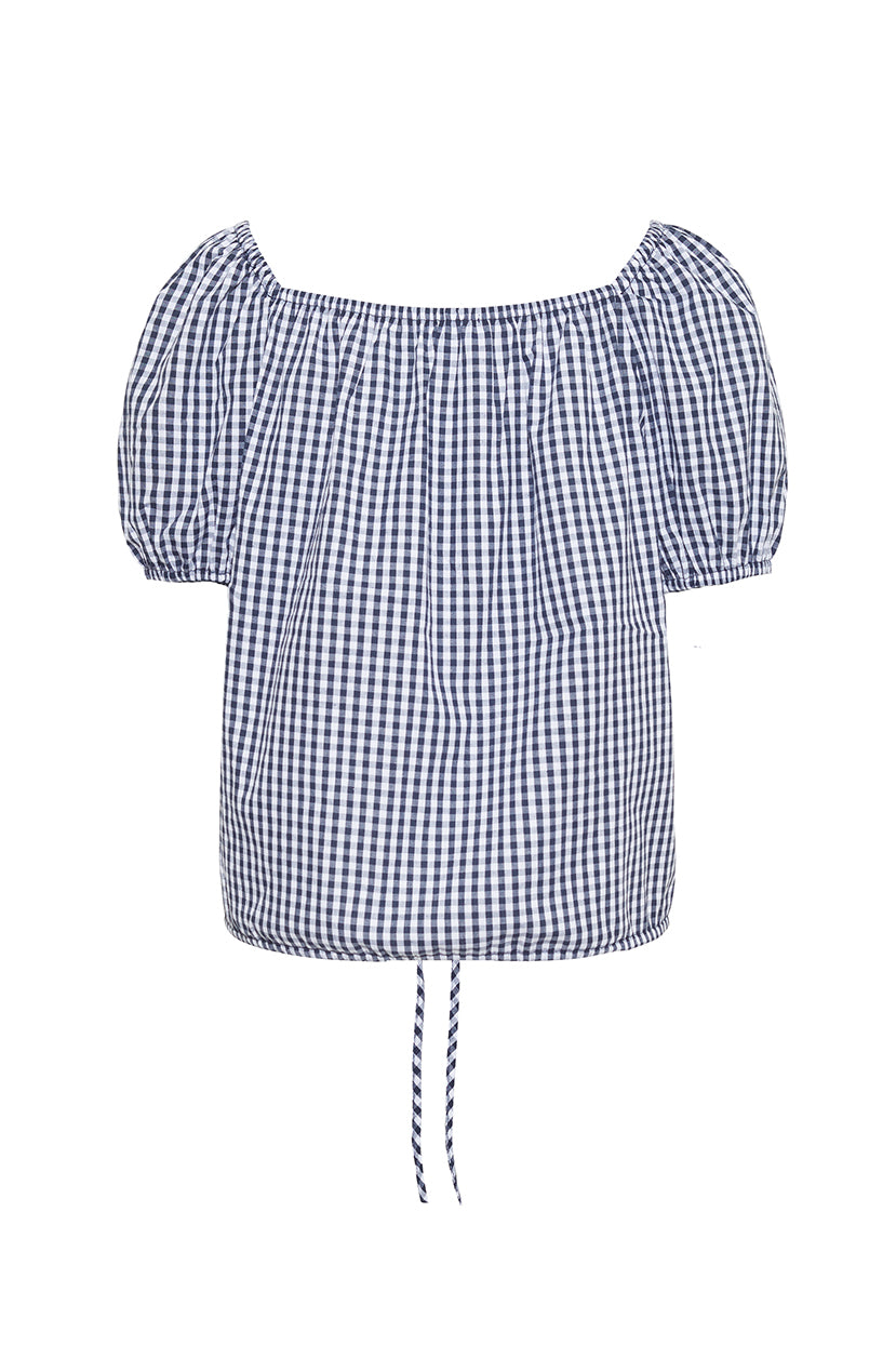 The Maddie Top | Navy Check