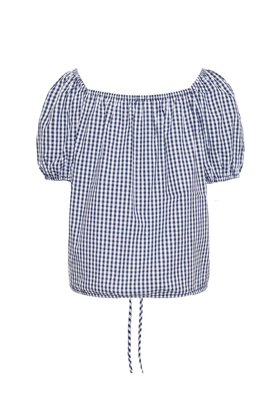 The Maddie Top | Navy Check