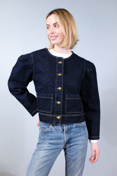 The Grace Blue Denim Jacket | Blue Denim