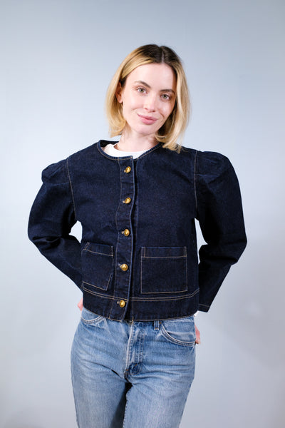 The Grace Blue Denim Jacket | Blue Denim
