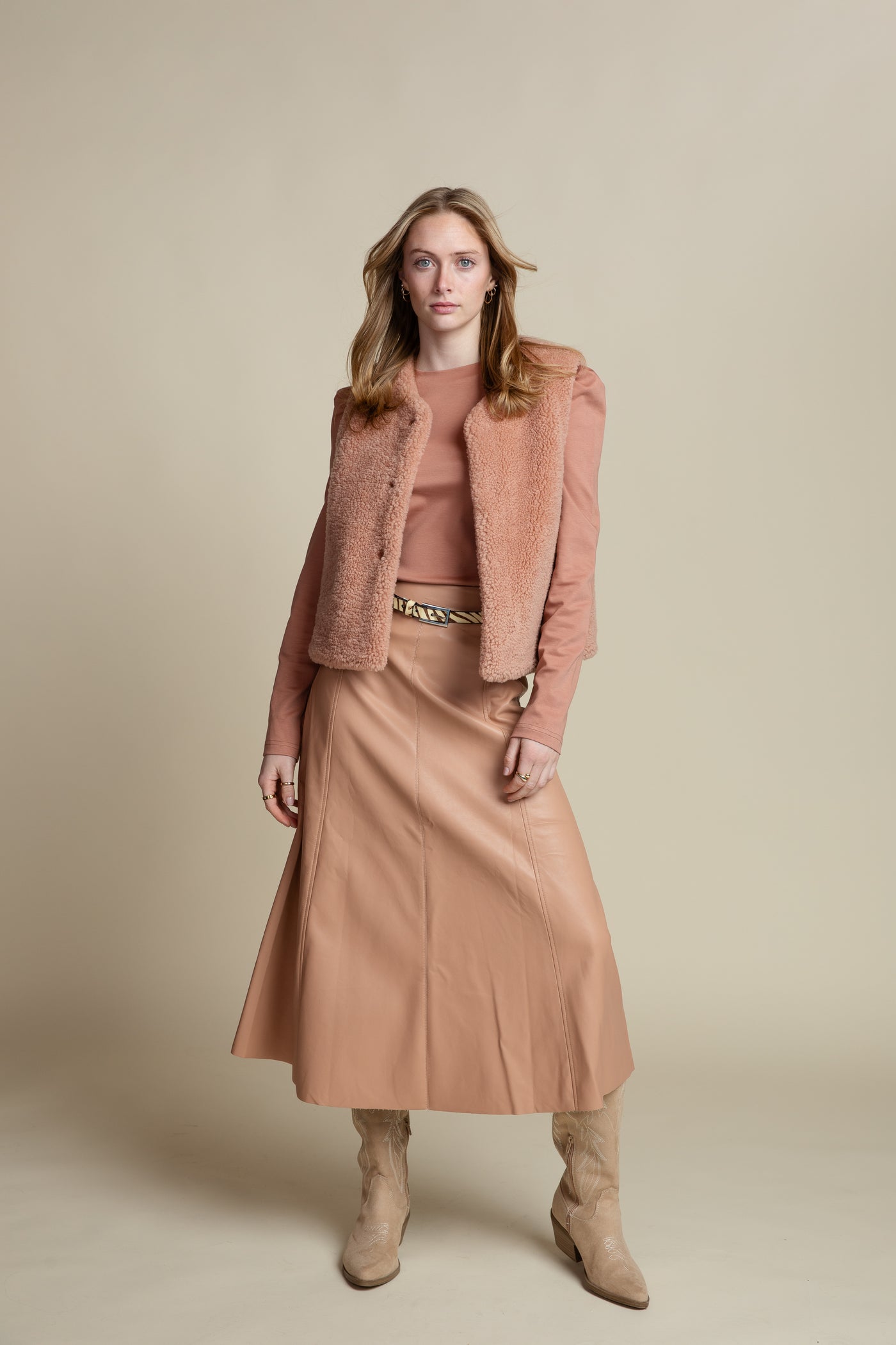 The Eve Leather Skirt | Mocha