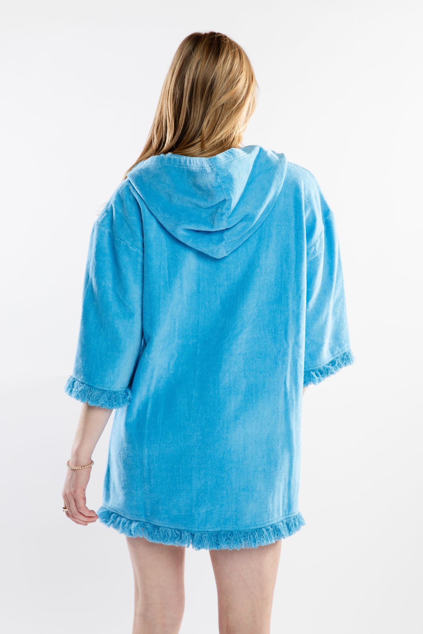 The Bailey Hooded Pullover | Aqua