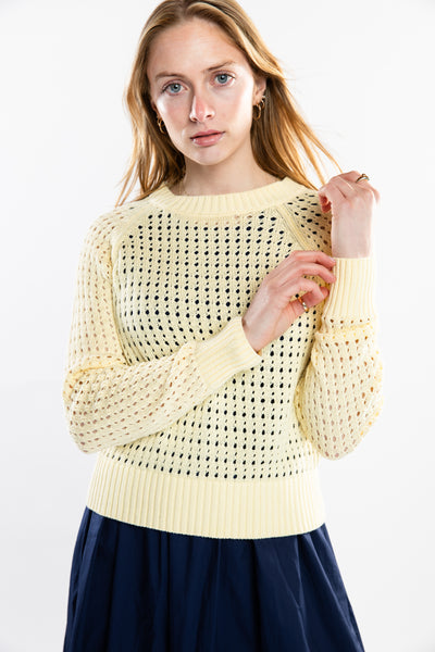The Ingrid Open Weave Crew | Sun Sample