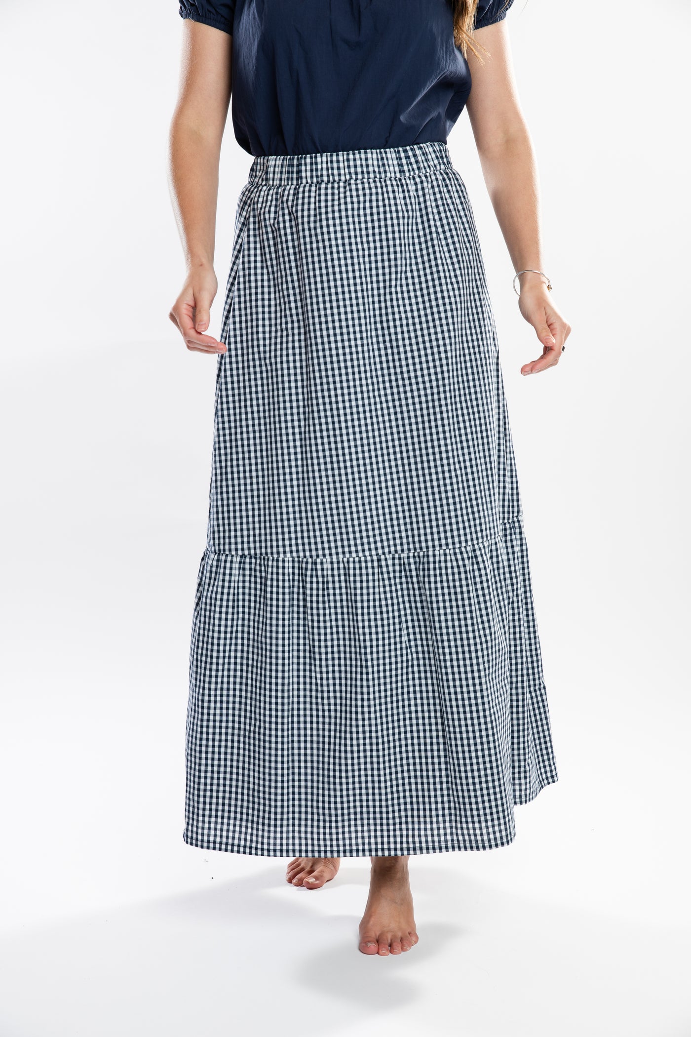 The Laila Skirt | Navy Check