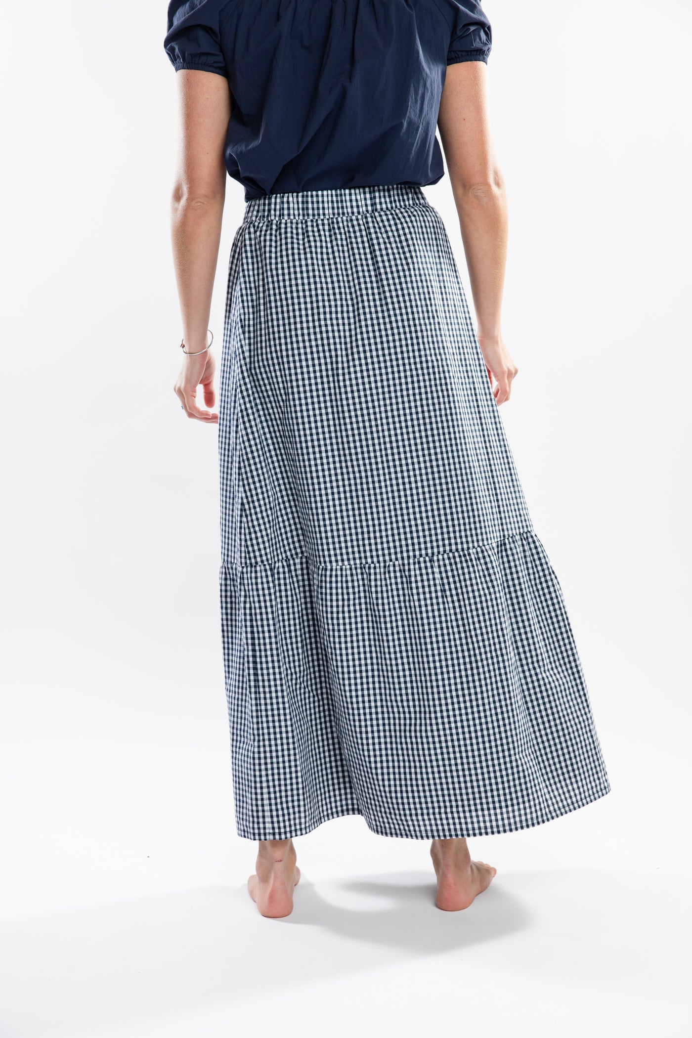 The Laila Skirt | Navy Check