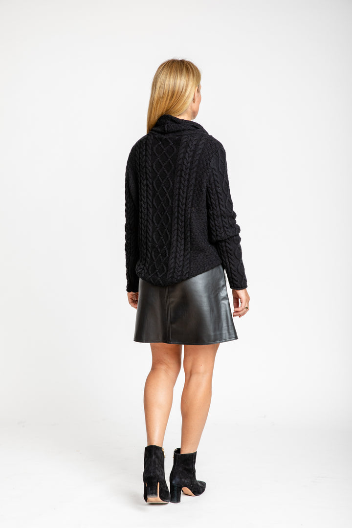 NKNIT vegan leather mini skirt PYTHON NKNIT vegan leather mini skirt PYTHON