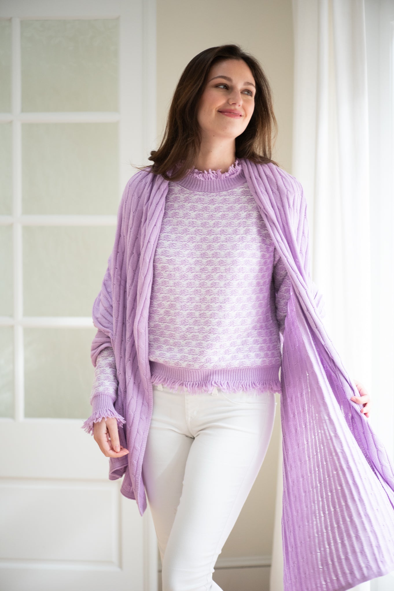 The Cable Wrap | Lilac