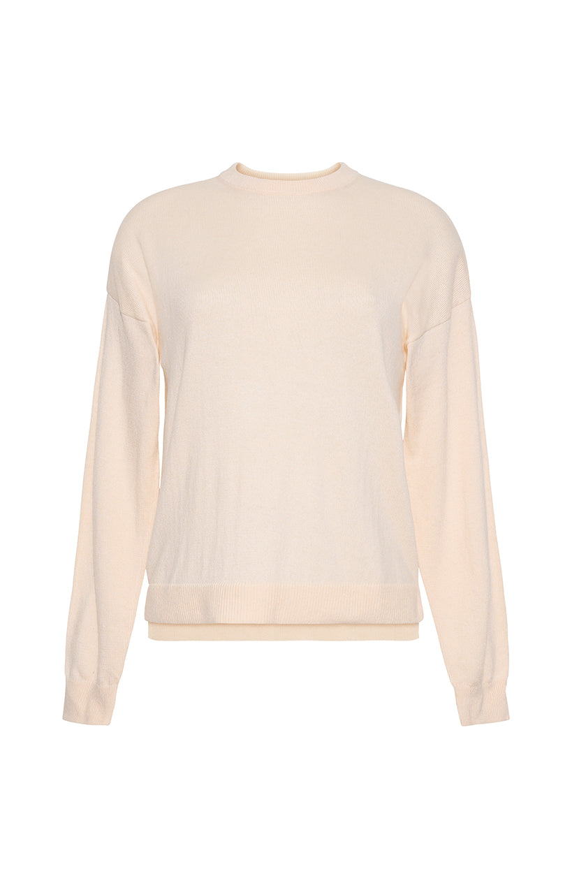 The Daphne Crew Neck Sweater | Cream