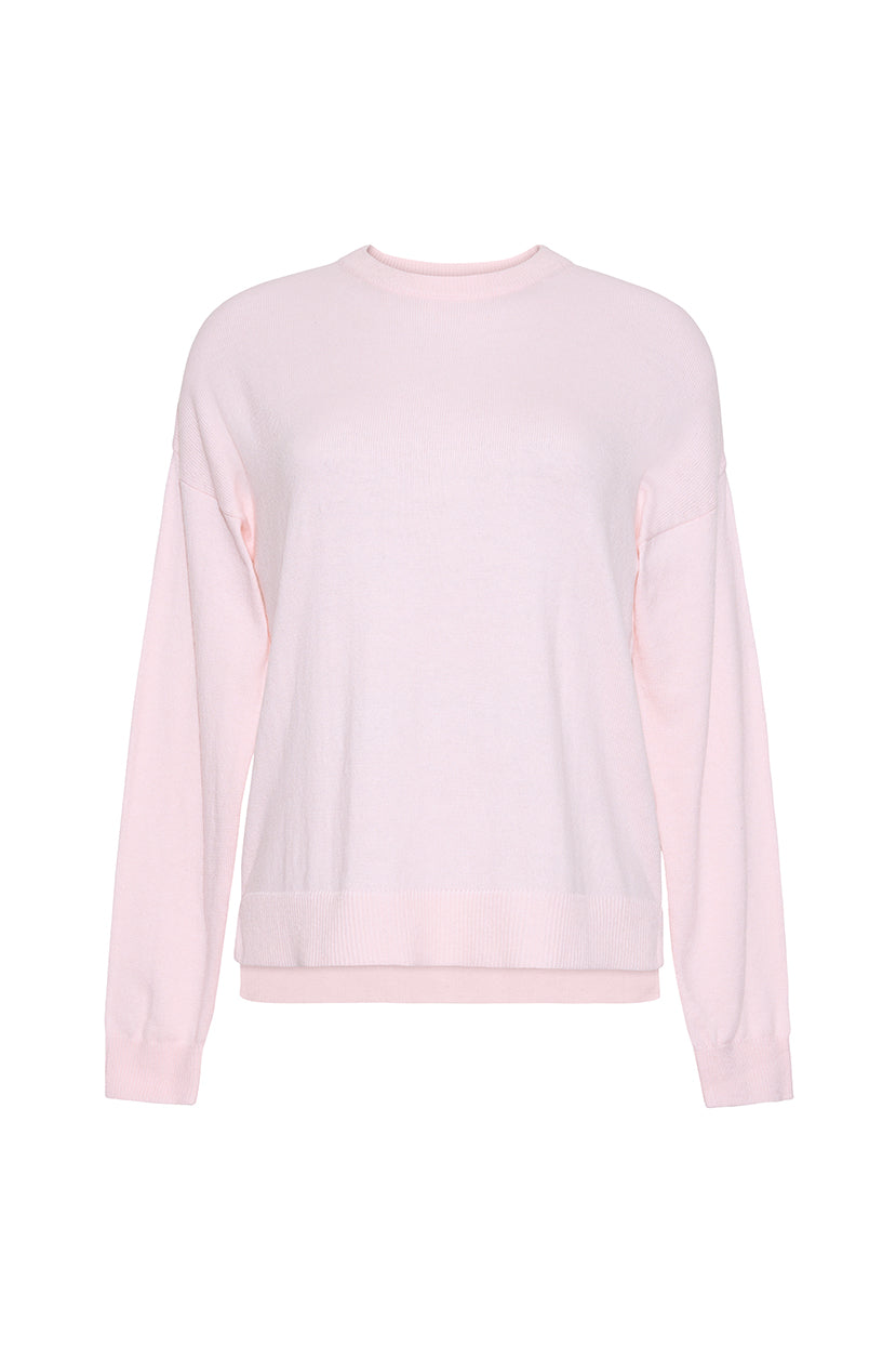 The Daphne Crew Neck Sweater | Pale Pink
