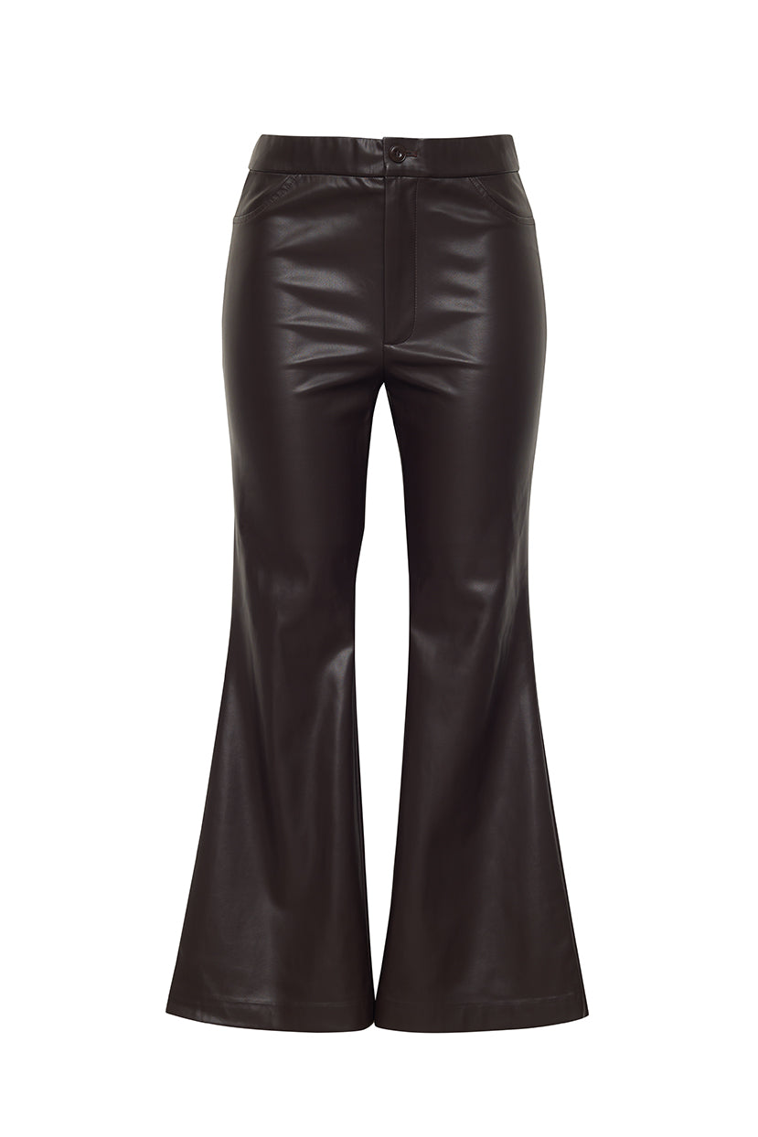 The Dylan Leather Pant | Chocolate
