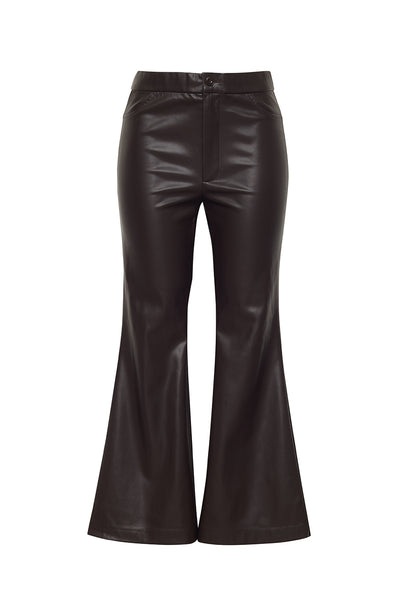 The Dylan Leather Pant | Chocolate