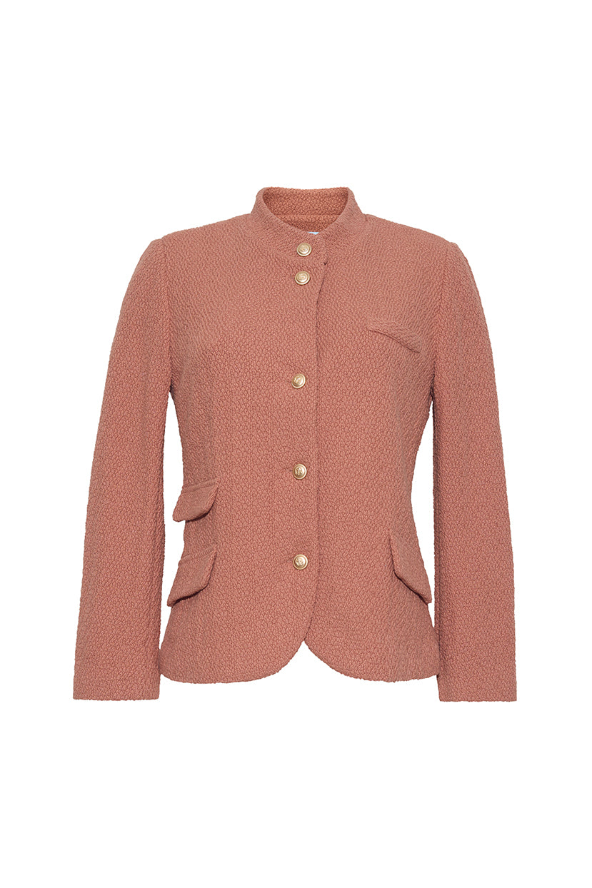 The Edie Boucle Jacket | Mocha