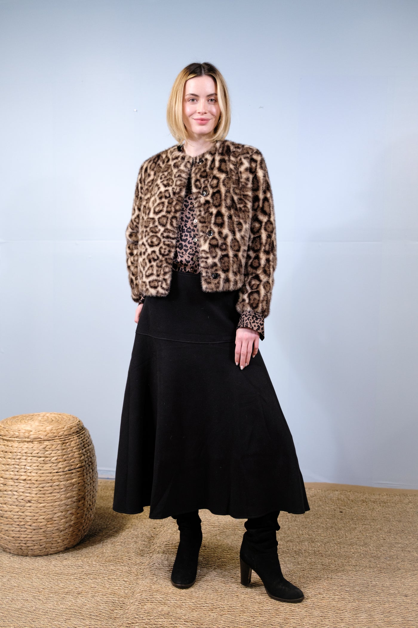 The Rosie Reversible Faux Fur Jacket | Animal Print