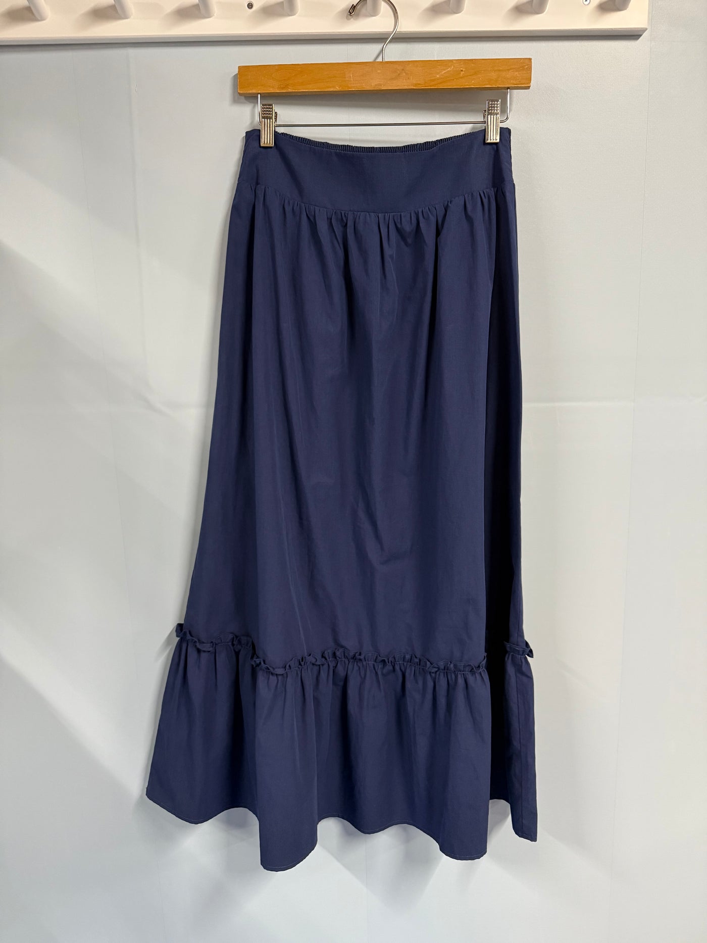The Franny Ruffle Skirt | Navy Sample