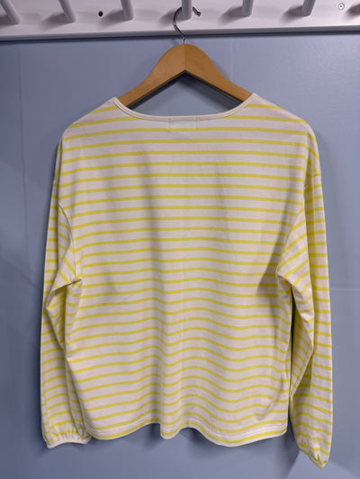 The Emma Crew Neck Tee | White & Sun