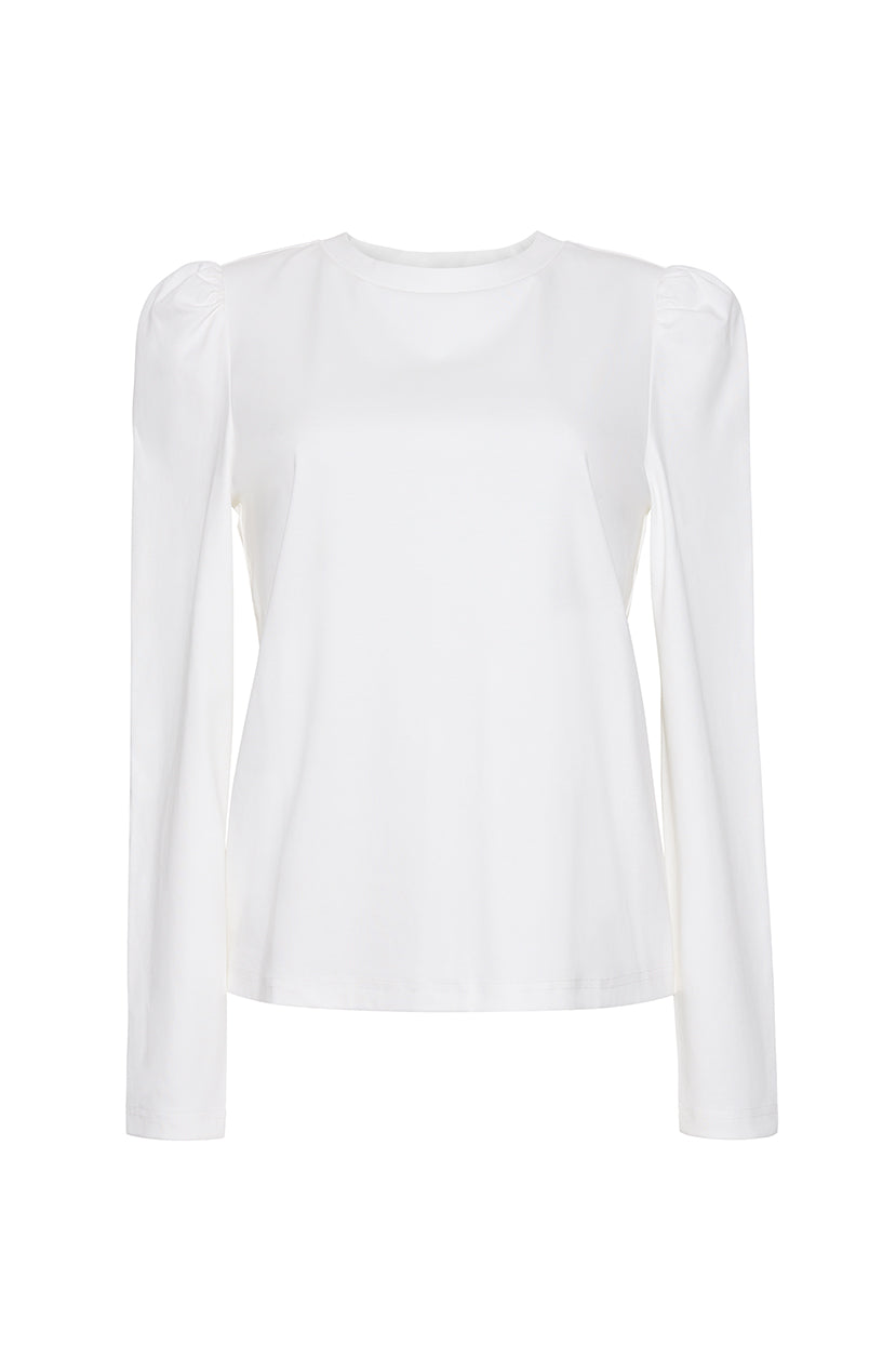 The Maren Puff Sleeve Shirt | Cream