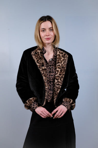 The Rosie Reversible Faux Fur Jacket | Animal Print