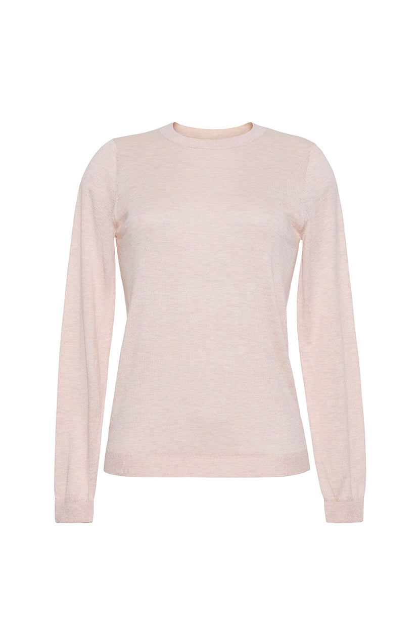 The Kit Fine Gauge Crew Neck Sweater | Mocha