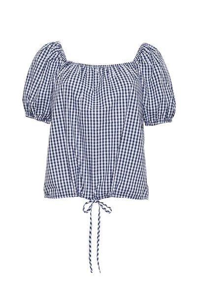 The Maddie Top | Navy Check