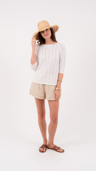 The Jackie Bateau | White