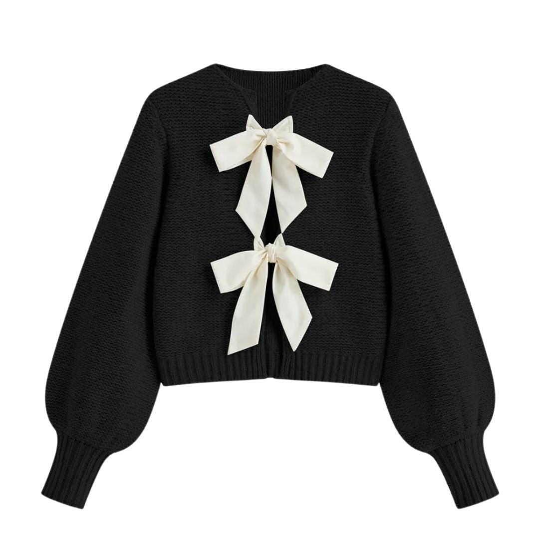 The Lainey Bow Sweater | Black