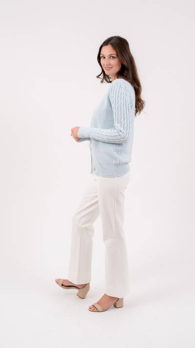 The Refined Cardigan | Frost Blue