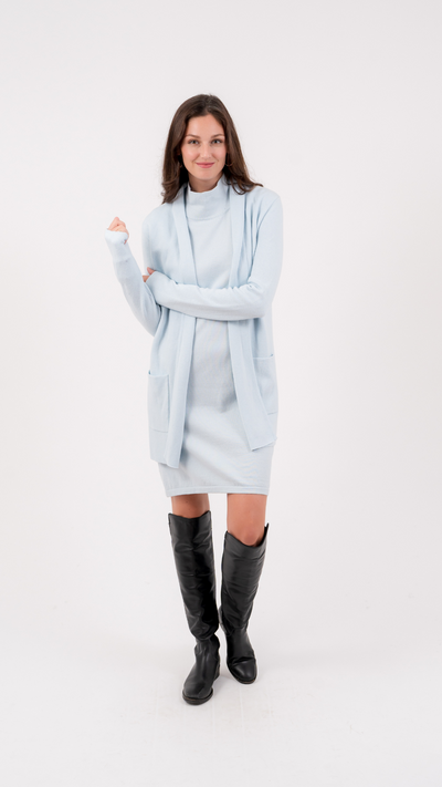 The Travel Coat | Frost Blue
