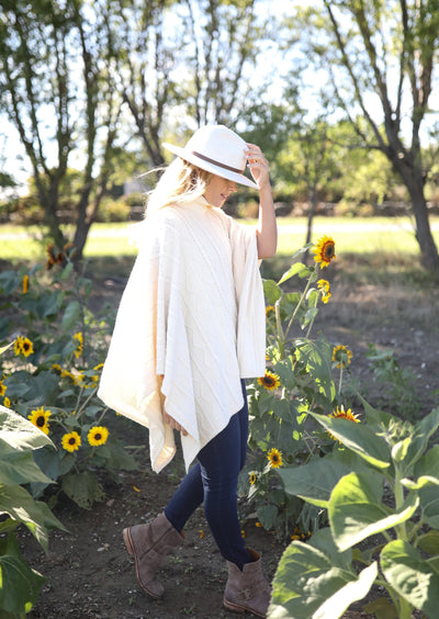The Perry Poncho | Full Cream